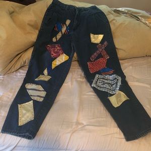 Super funky handmade jeans